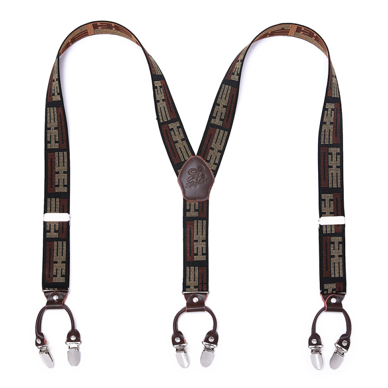 Határokon átnyúló ellátású bőr férfi pántos, erős felnőtt Y alakú öltöny, brit hatkapcsos nadrágtartó, nagykereskedelem