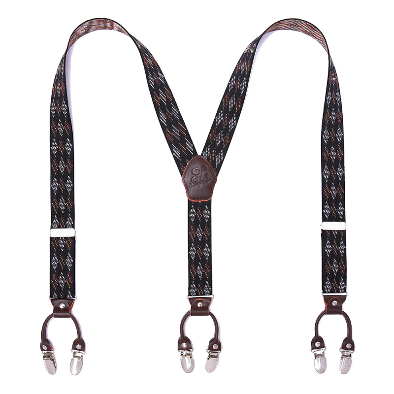 Határokon átnyúló ellátású bőr férfi pántos, erős felnőtt Y alakú öltöny, brit hatkapcsos nadrágtartó, nagykereskedelem