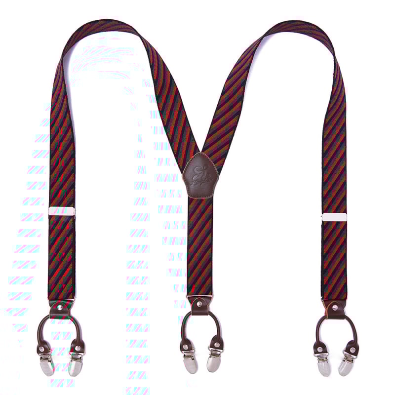 Határokon átnyúló ellátású bőr férfi pántos, erős felnőtt Y alakú öltöny, brit hatkapcsos nadrágtartó, nagykereskedelem