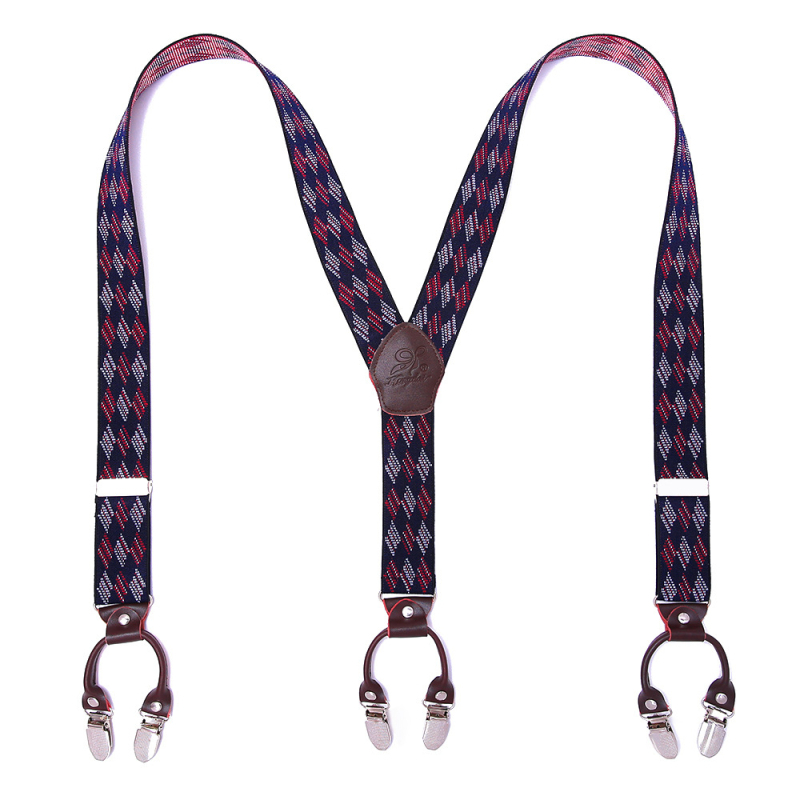 Határokon átnyúló ellátású bőr férfi pántos, erős felnőtt Y alakú öltöny, brit hatkapcsos nadrágtartó, nagykereskedelem