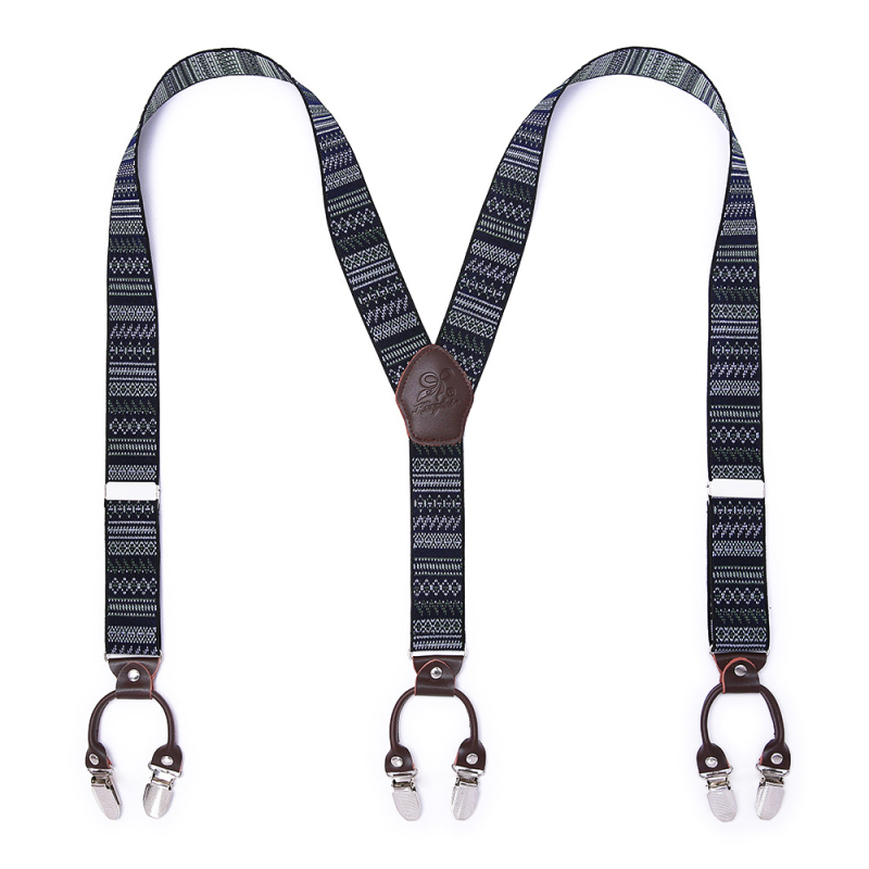 Határokon átnyúló ellátású bőr férfi pántos, erős felnőtt Y alakú öltöny, brit hatkapcsos nadrágtartó, nagykereskedelem