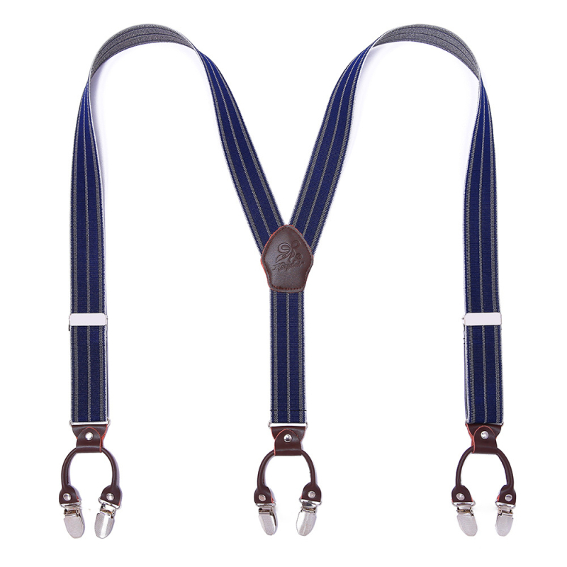 Határokon átnyúló ellátású bőr férfi pántos, erős felnőtt Y alakú öltöny, brit hatkapcsos nadrágtartó, nagykereskedelem