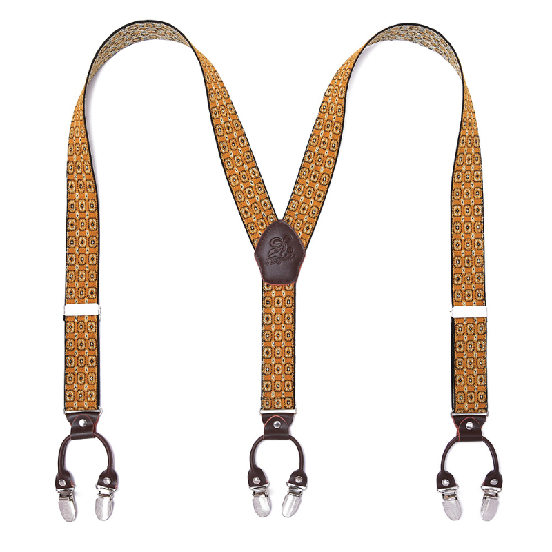 Határokon átnyúló ellátású bőr férfi pántos, erős felnőtt Y alakú öltöny, brit hatkapcsos nadrágtartó, nagykereskedelem