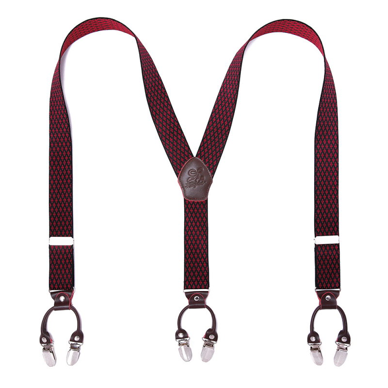 Határokon átnyúló ellátású bőr férfi pántos, erős felnőtt Y alakú öltöny, brit hatkapcsos nadrágtartó, nagykereskedelem