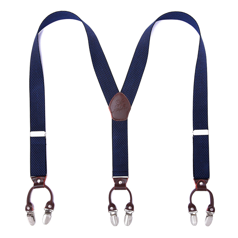 Határokon átnyúló ellátású bőr férfi pántos, erős felnőtt Y alakú öltöny, brit hatkapcsos nadrágtartó, nagykereskedelem