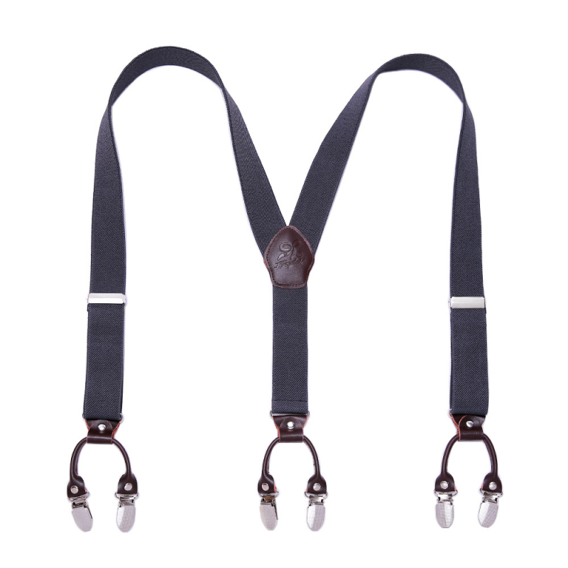 Határokon átnyúló ellátású bőr férfi pántos, erős felnőtt Y alakú öltöny, brit hatkapcsos nadrágtartó, nagykereskedelem