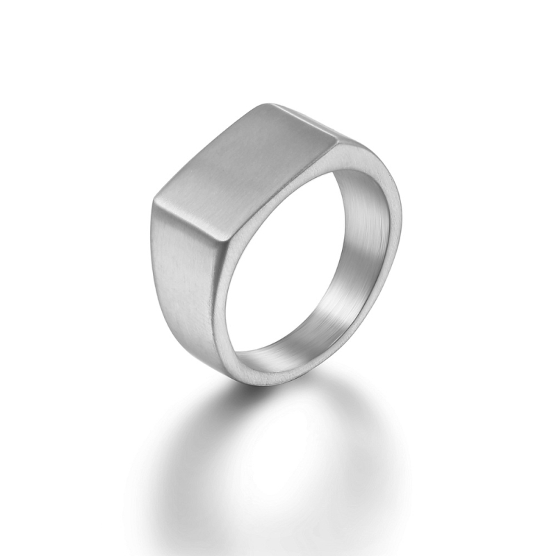 Trendi hip-hop matt sima titán acél gyűrű személyiség európai és amerikai egyszerű sokoldalú rozsdamentes acél férfi és női gyűrű kézékszer