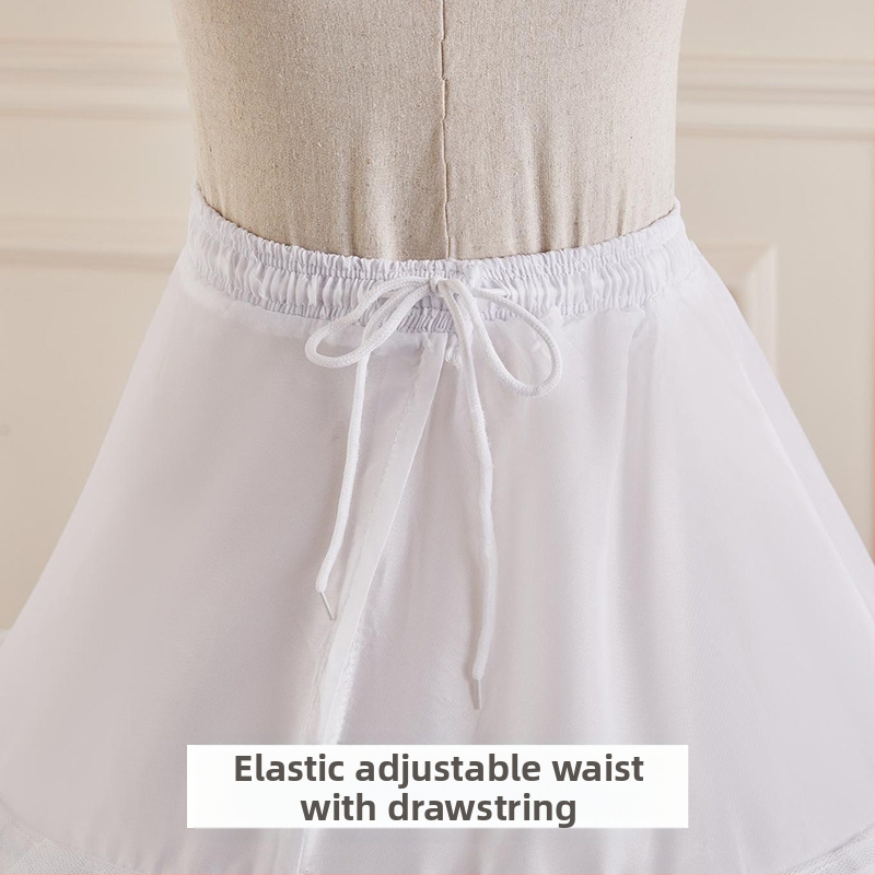 Сватбена рокля с пола, всякакви видове спретнато увеличение на талията, супер балдахин с костна подплата, сватбена фуста Лолита с цвете на едро