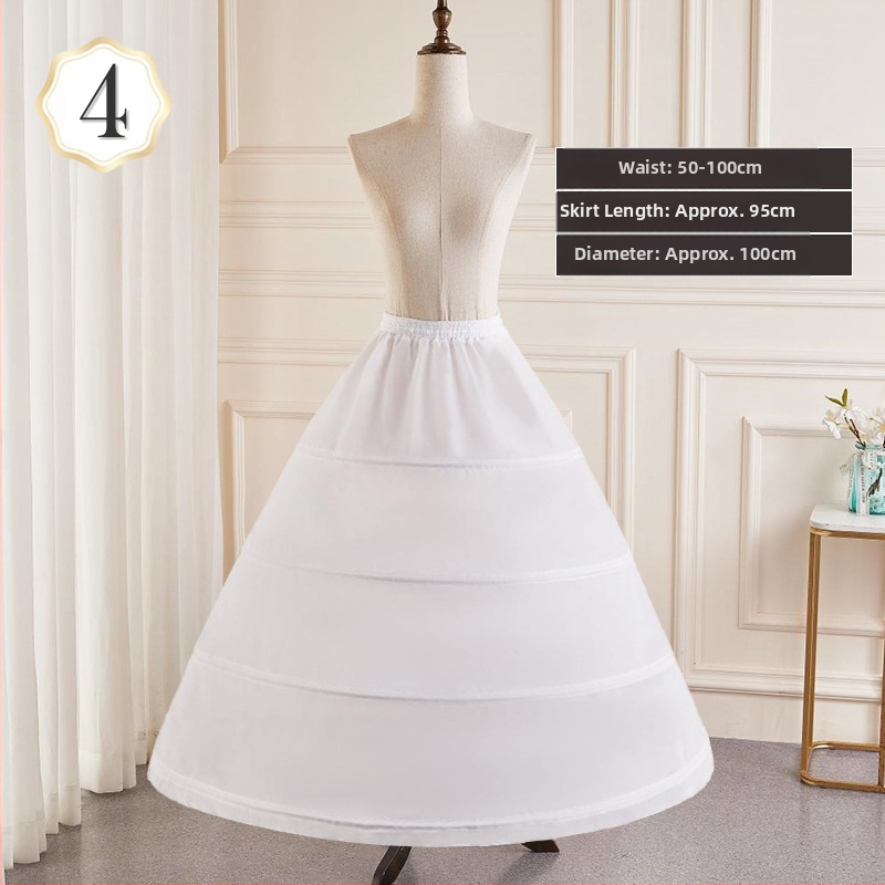 Kāzu kleitas svārki visu veidu glīta vidukļa palielināšana Super baldahīns ar kaulu oderi Lolita ziedu kāzu apakšsvārki vairumtirdzniecībā