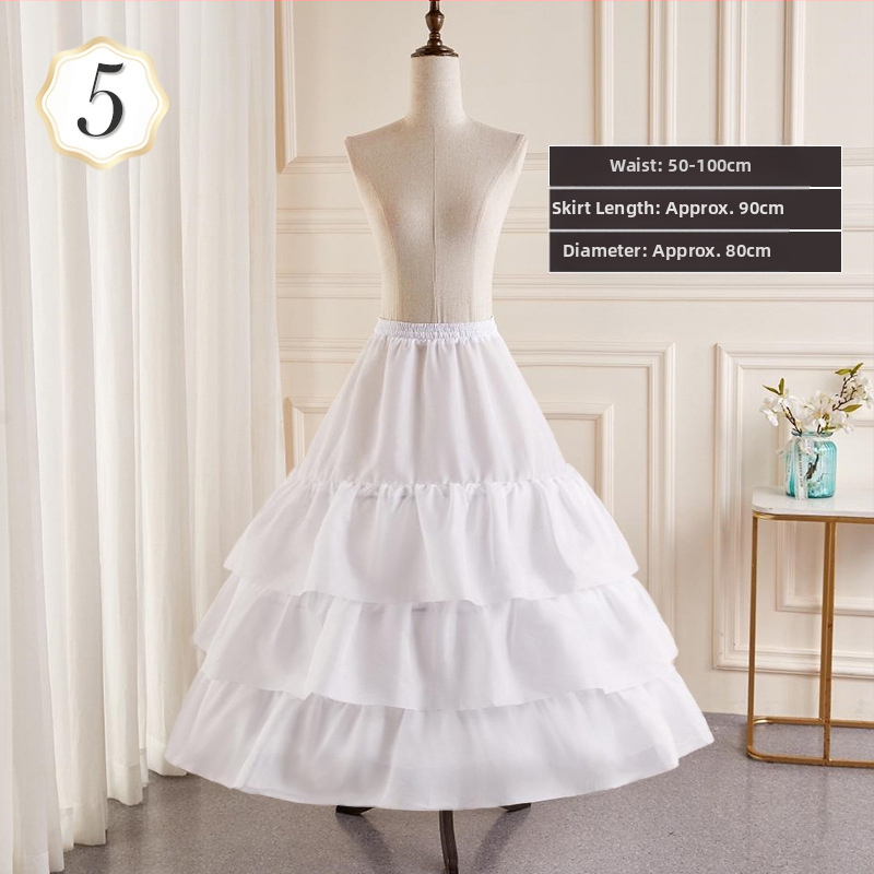 Kāzu kleitas svārki visu veidu glīta vidukļa palielināšana Super baldahīns ar kaulu oderi Lolita ziedu kāzu apakšsvārki vairumtirdzniecībā