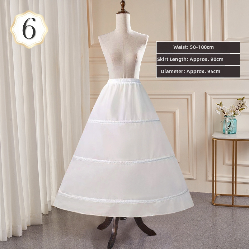 Kāzu kleitas svārki visu veidu glīta vidukļa palielināšana Super baldahīns ar kaulu oderi Lolita ziedu kāzu apakšsvārki vairumtirdzniecībā