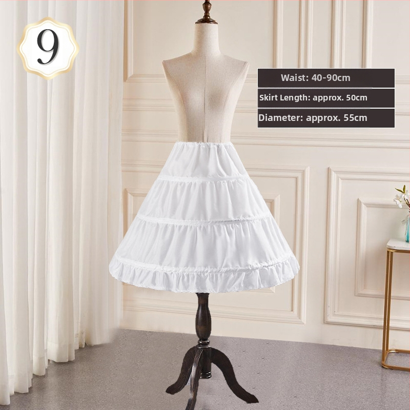 Kāzu kleitas svārki visu veidu glīta vidukļa palielināšana Super baldahīns ar kaulu oderi Lolita ziedu kāzu apakšsvārki vairumtirdzniecībā