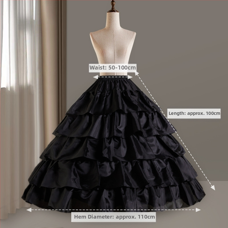 Kāzu kleitas svārki visu veidu glīta vidukļa palielināšana Super baldahīns ar kaulu oderi Lolita ziedu kāzu apakšsvārki vairumtirdzniecībā