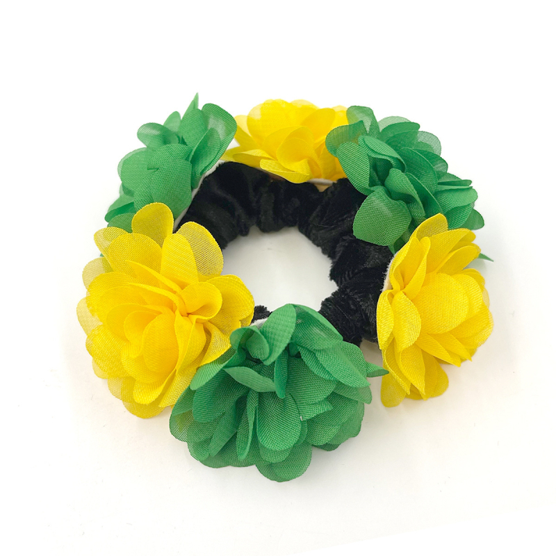 Europoje ir Jungtinėse Amerikos Valstijose naujas ramunėlių plaukų žiedas, saulėgrąžų, arklio uodegos galvutės, virvės, pojūčių vėduoklės, plaukų aksesuarai, imituojantis audinį, storosios žarnos žiedas