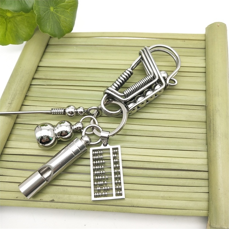 304 rozsdamentes acél kulcstartó férfi madár kézzel készített barkács személyiség testreszabott tartós derékra akasztható autólánc 2025 új