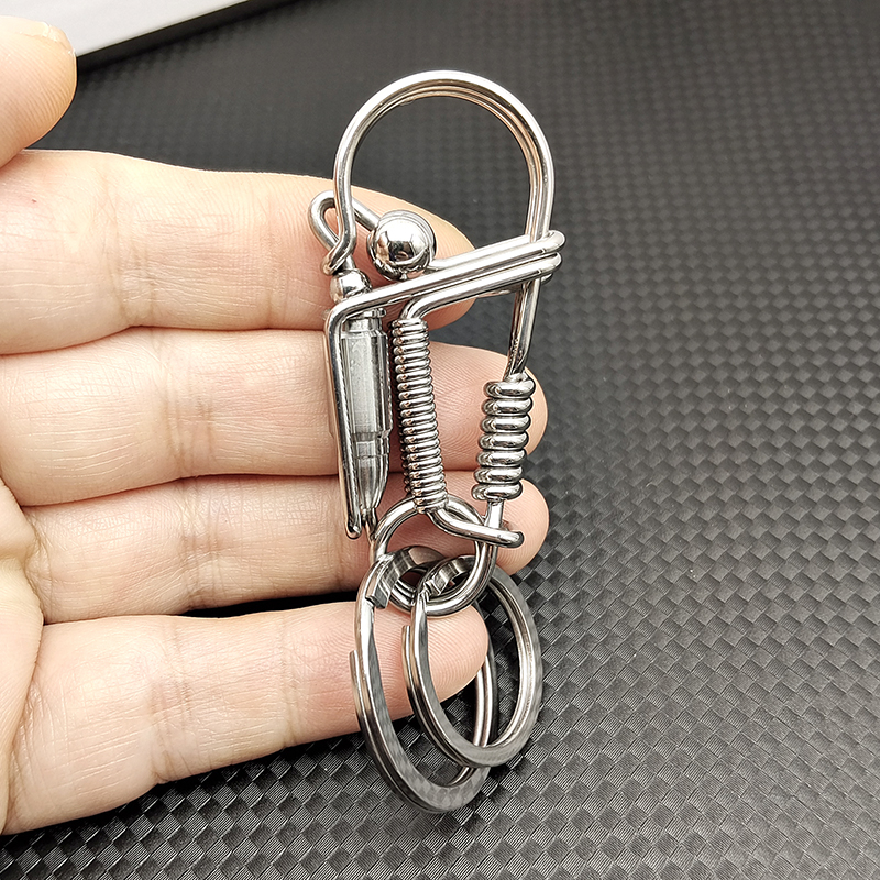 304 rozsdamentes acél kulcstartó férfi madár kézzel készített barkács személyiség testreszabott tartós derékra akasztható autólánc 2025 új