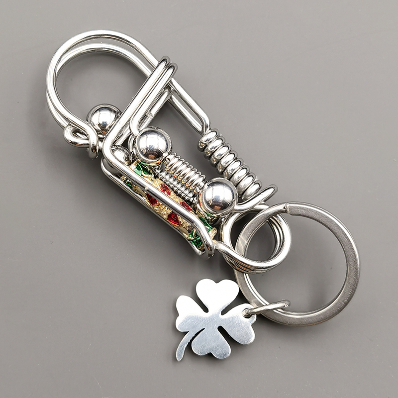 304 rozsdamentes acél kulcstartó férfi madár kézzel készített barkács személyiség testreszabott tartós derékra akasztható autólánc 2025 új