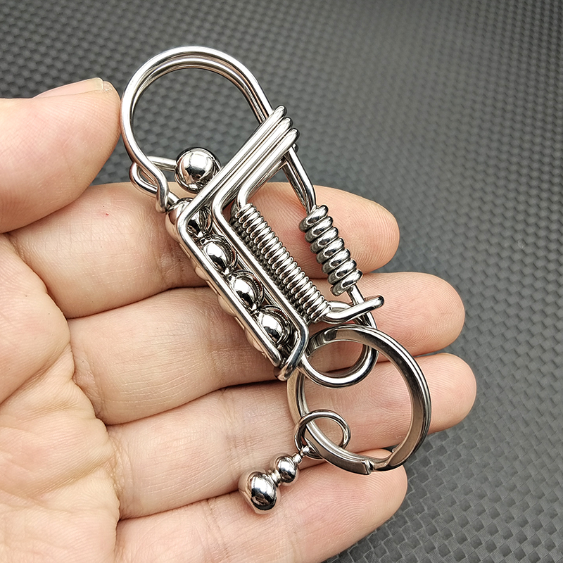 304 rozsdamentes acél kulcstartó férfi madár kézzel készített barkács személyiség testreszabott tartós derékra akasztható autólánc 2025 új