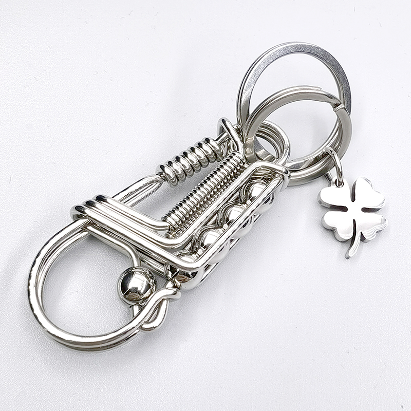 304 rozsdamentes acél kulcstartó férfi madár kézzel készített barkács személyiség testreszabott tartós derékra akasztható autólánc 2025 új