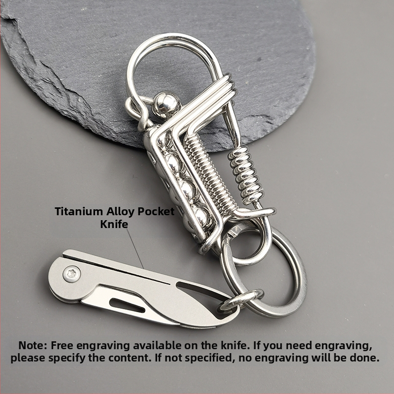 304 rozsdamentes acél kulcstartó férfi madár kézzel készített barkács személyiség testreszabott tartós derékra akasztható autólánc 2025 új