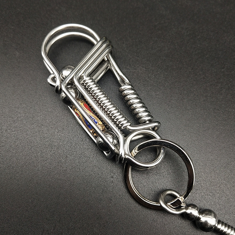 304 rozsdamentes acél kulcstartó férfi madár kézzel készített barkács személyiség testreszabott tartós derékra akasztható autólánc 2025 új