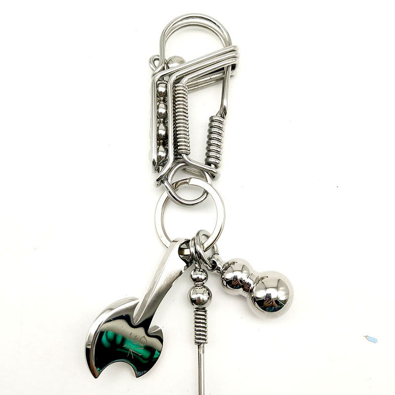 304 rozsdamentes acél kulcstartó férfi madár kézzel készített barkács személyiség testreszabott tartós derékra akasztható autólánc 2025 új