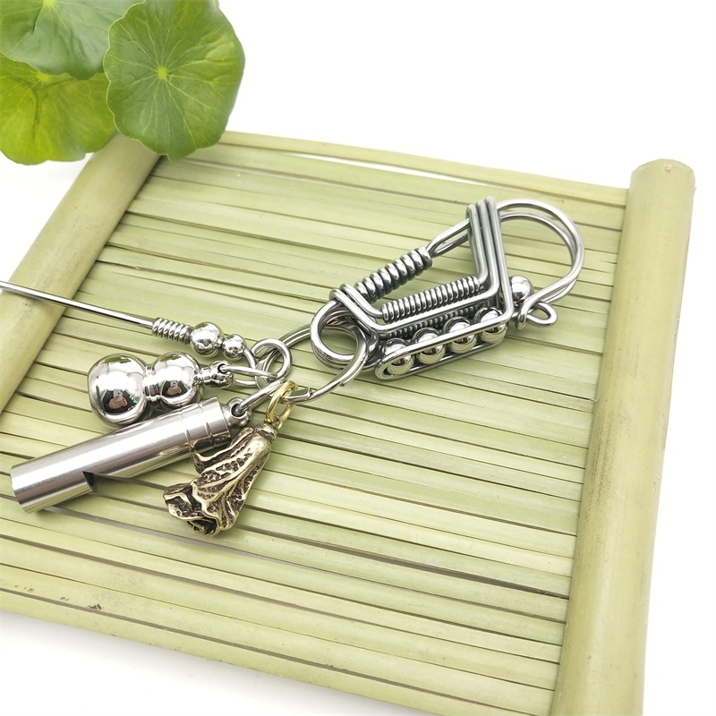 304 rozsdamentes acél kulcstartó férfi madár kézzel készített barkács személyiség testreszabott tartós derékra akasztható autólánc 2025 új