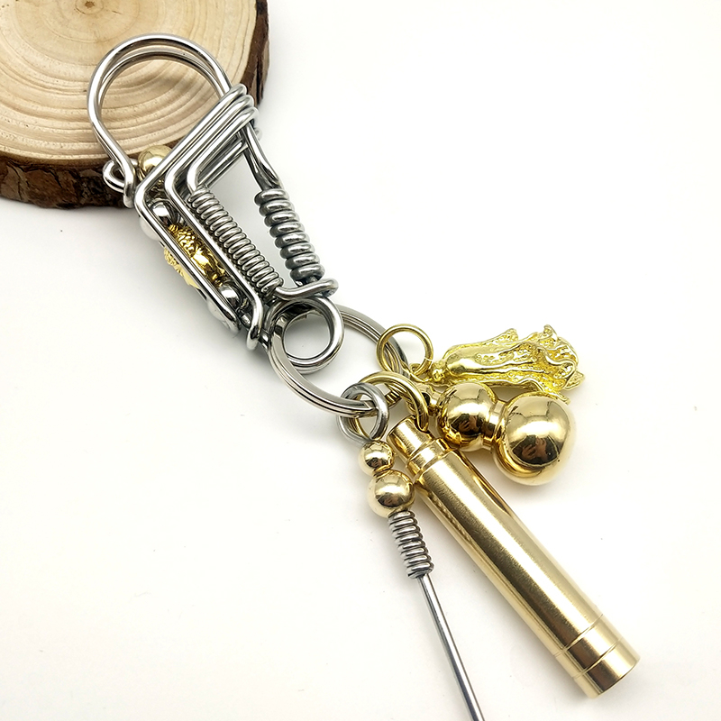 304 rozsdamentes acél kulcstartó férfi madár kézzel készített barkács személyiség testreszabott tartós derékra akasztható autólánc 2025 új
