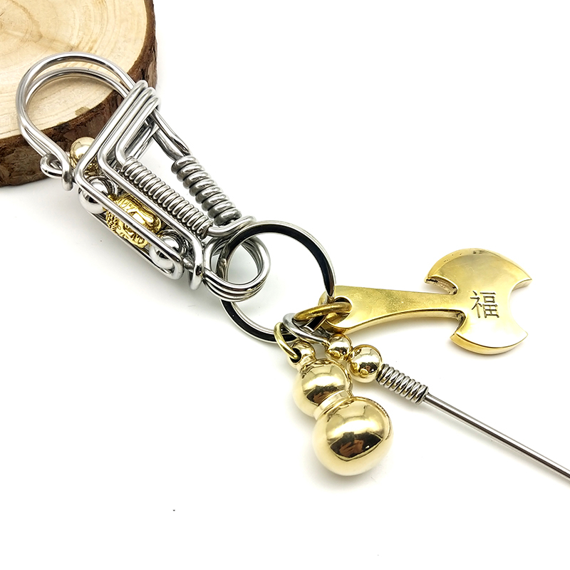 304 rozsdamentes acél kulcstartó férfi madár kézzel készített barkács személyiség testreszabott tartós derékra akasztható autólánc 2025 új