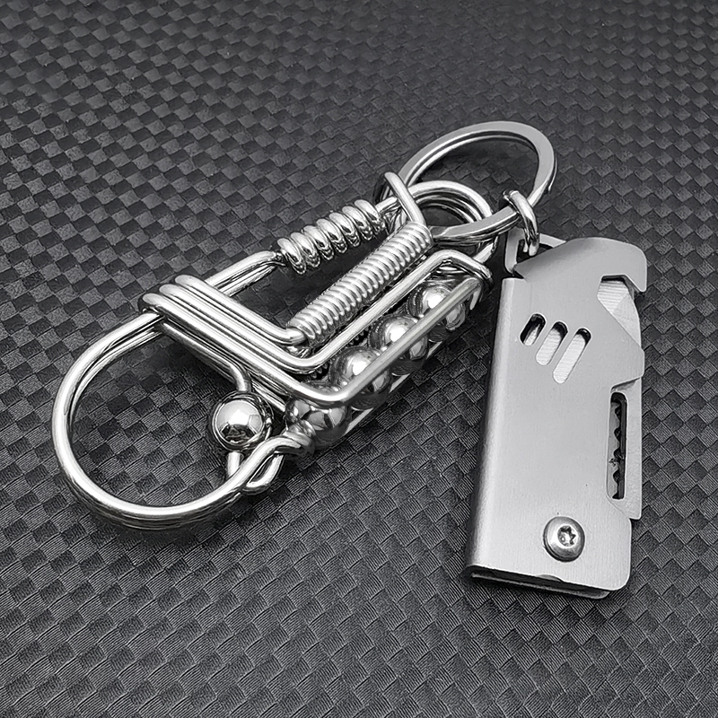 304 rozsdamentes acél kulcstartó férfi madár kézzel készített barkács személyiség testreszabott tartós derékra akasztható autólánc 2025 új