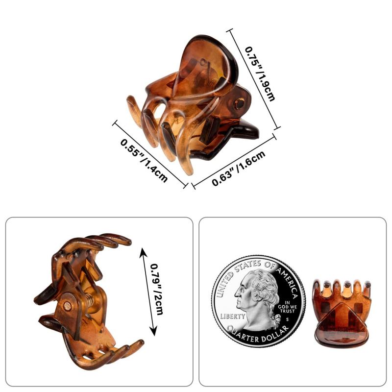 Határokon átnyúló európai és amerikai dobozos kis fogócsat aranyos törött haj kis méretű frufrucsat karom műanyag hercegnő fejdísz hajtűcsat klip