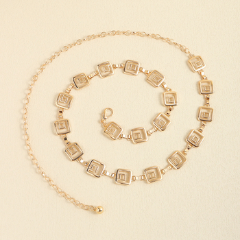 Ευρωπαϊκή και αμερικανική διασυνοριακή μεταλλική αλυσίδα μέσης, μοντέρνα απλή, ασορτί αλυσίδα σώματος, γυναικείο καλοκαιρινό φόρεμα, αξεσουάρ, αλυσίδα ζώνης