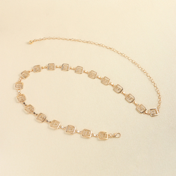 Ευρωπαϊκή και αμερικανική διασυνοριακή μεταλλική αλυσίδα μέσης, μοντέρνα απλή, ασορτί αλυσίδα σώματος, γυναικείο καλοκαιρινό φόρεμα, αξεσουάρ, αλυσίδα ζώνης