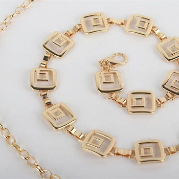 Ευρωπαϊκή και αμερικανική διασυνοριακή μεταλλική αλυσίδα μέσης, μοντέρνα απλή, ασορτί αλυσίδα σώματος, γυναικείο καλοκαιρινό φόρεμα, αξεσουάρ, αλυσίδα ζώνης