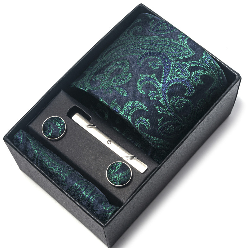 Készleten lévő, gyártótól közvetlenül beszerzett nyakkendő, férfi poliészter selyem fonalfestékkel festett jacquard formális üzleti paisley nyakkendő, nagykereskedelemben raktáron