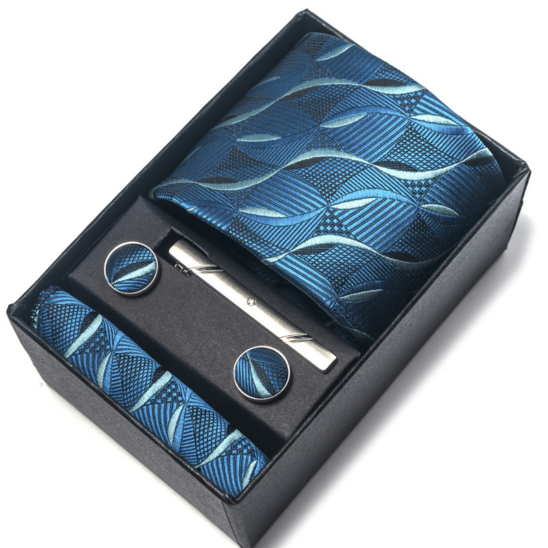 Készleten lévő, gyártótól közvetlenül beszerzett nyakkendő, férfi poliészter selyem fonalfestékkel festett jacquard formális üzleti paisley nyakkendő, nagykereskedelemben raktáron