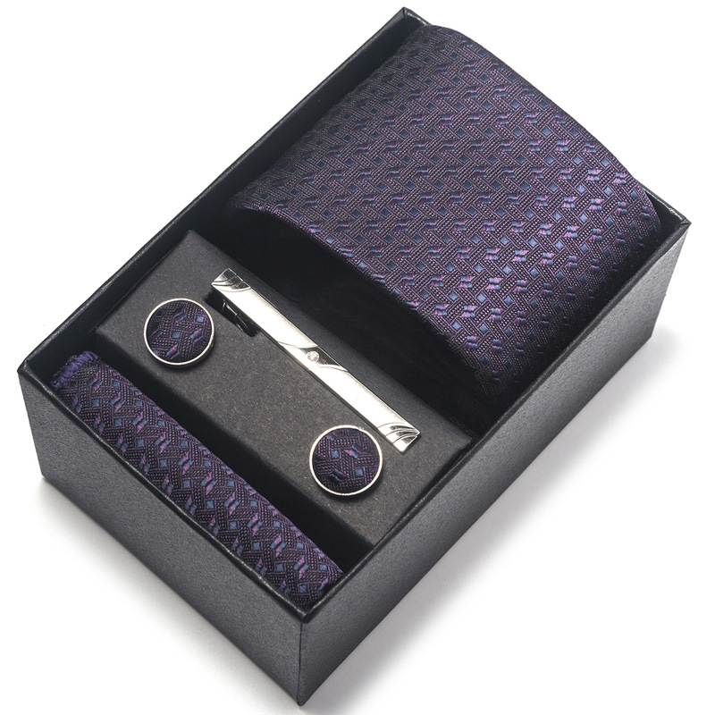 Készleten lévő, gyártótól közvetlenül beszerzett nyakkendő, férfi poliészter selyem fonalfestékkel festett jacquard formális üzleti paisley nyakkendő, nagykereskedelemben raktáron