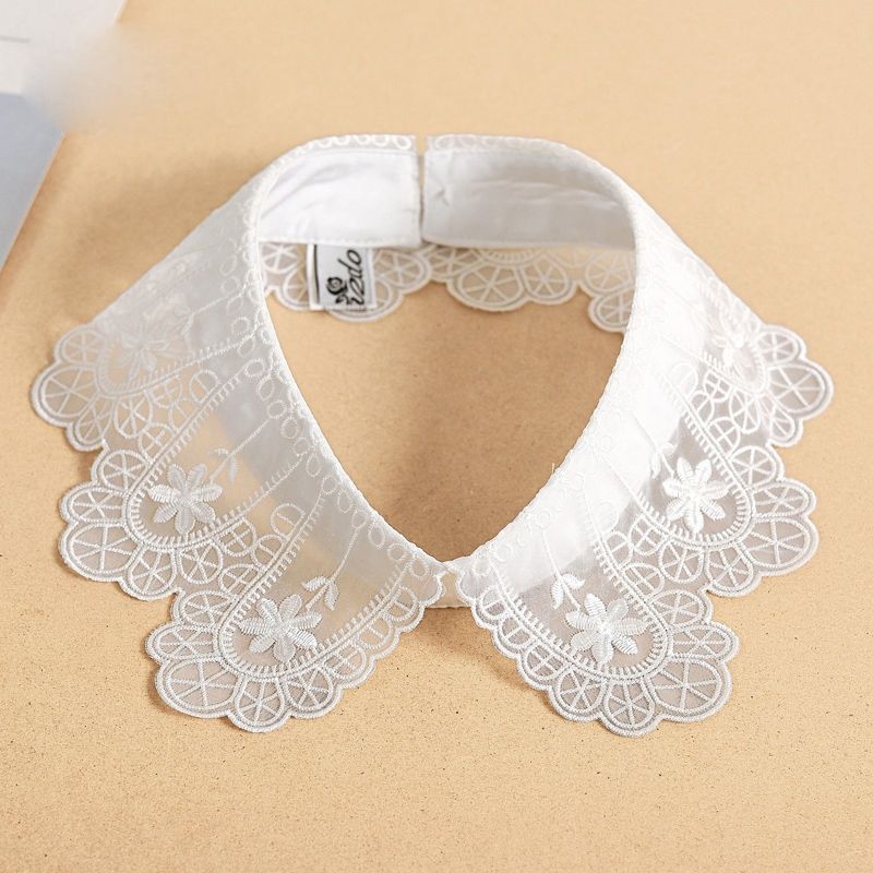 Mindenhez illő kiegészítők női nyári műgallér, csúcskategóriás gallér, fehér csipke kiegészítők, díszgallér