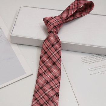 Καρό Κολλέγιο ευέλικτο καλλιτεχνικό βαμβακερό όμορφος πουκάμισο γραβάτα για άνδρες και γυναίκες Ροζ Μπλε κίτρινο