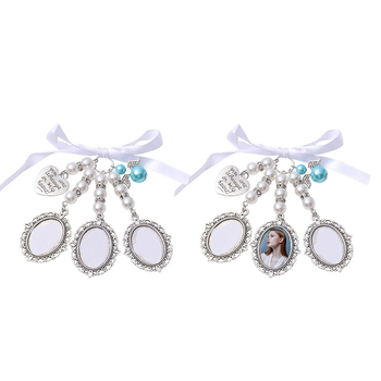 Hőáteresztő csipke bross virág medál üres fém szublimációs ballagási szezon kitűző ajándék