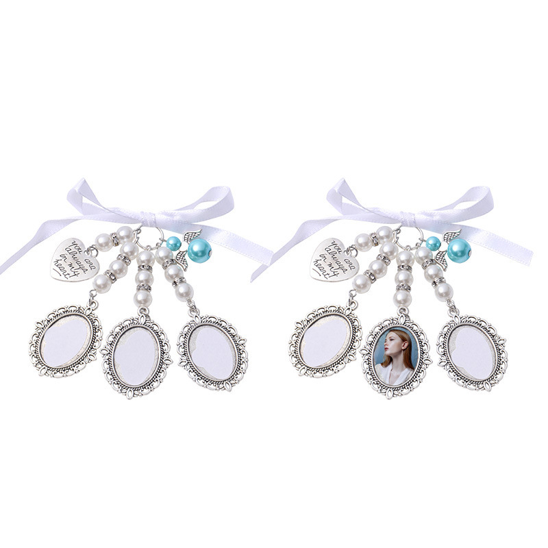 Hőáteresztő csipke bross virág medál üres fém szublimációs ballagási szezon kitűző ajándék