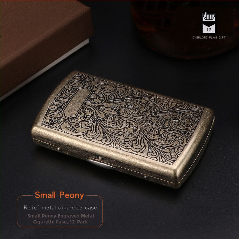 Nagy értékű női cigarettadoboz, ultravékony, dombornyomott, dupla nyitott fémdoboz, Constantine cigarettadoboz, turisztikai ajándéktárgyak