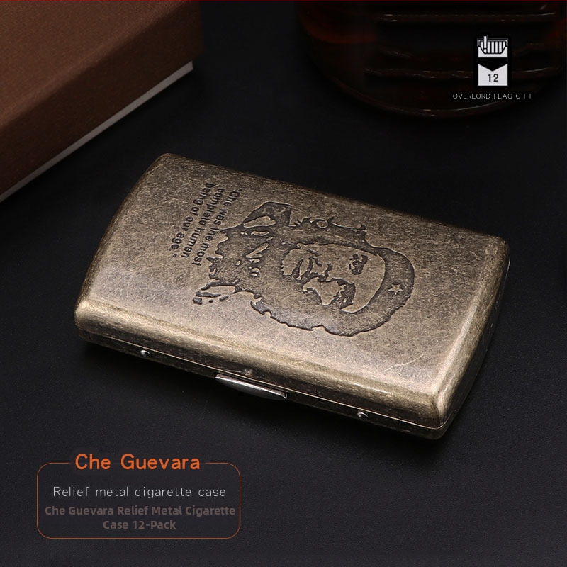 Nagy értékű női cigarettadoboz, ultravékony, dombornyomott, dupla nyitott fémdoboz, Constantine cigarettadoboz, turisztikai ajándéktárgyak