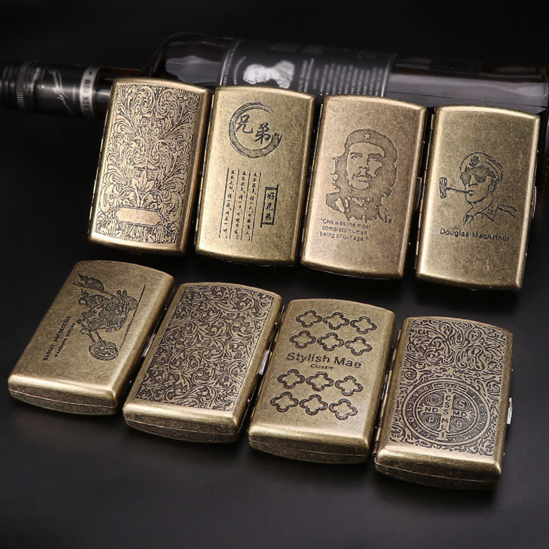 Nagy értékű női cigarettadoboz, ultravékony, dombornyomott, dupla nyitott fémdoboz, Constantine cigarettadoboz, turisztikai ajándéktárgyak