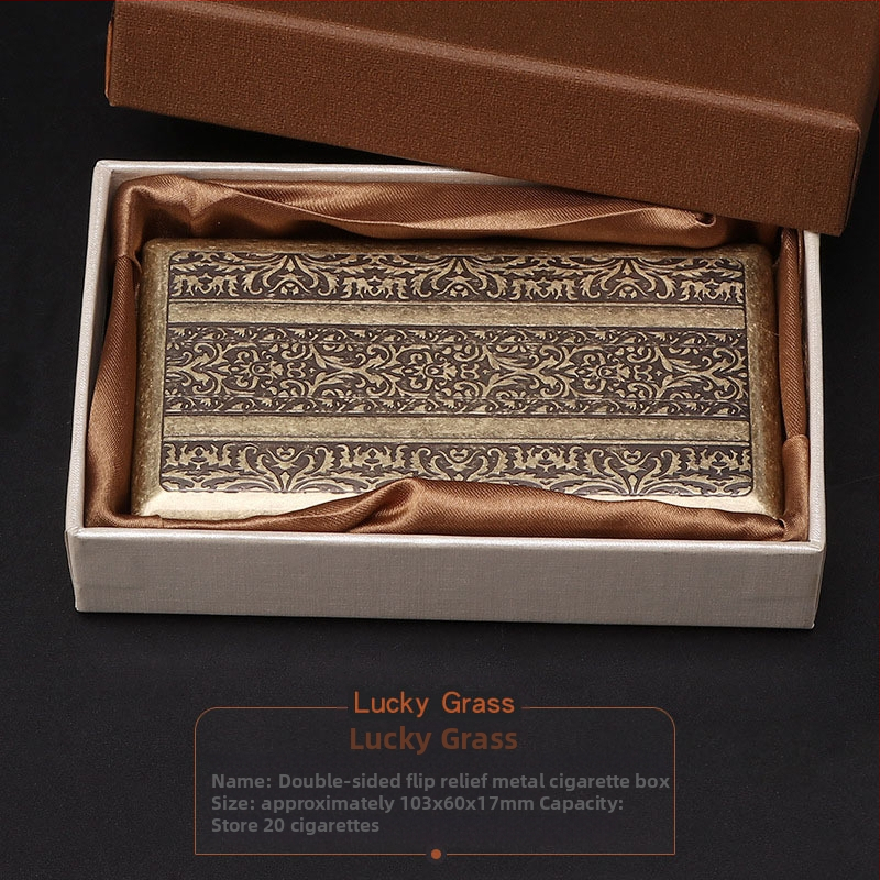 Nagy értékű női cigarettadoboz, ultravékony, dombornyomott, dupla nyitott fémdoboz, Constantine cigarettadoboz, turisztikai ajándéktárgyak