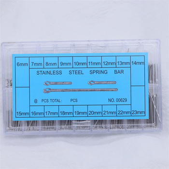 Pulksteņu aksesuāri ar šķelttapu, matadata, volframa tērauda adatas, keramikas siksniņas savienojuma tapa, tērauda josta, fiksēta vārpsta, 6-23 m