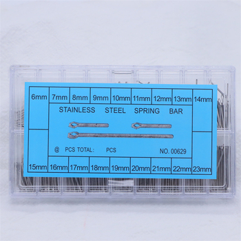 Pulksteņu aksesuāri ar šķelttapu, matadata, volframa tērauda adatas, keramikas siksniņas savienojuma tapa, tērauda josta, fiksēta vārpsta, 6-23 m