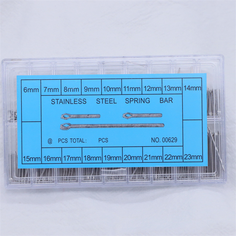 Pulksteņu aksesuāri ar šķelttapu, matadata, volframa tērauda adatas, keramikas siksniņas savienojuma tapa, tērauda josta, fiksēta vārpsta, 6-23 m