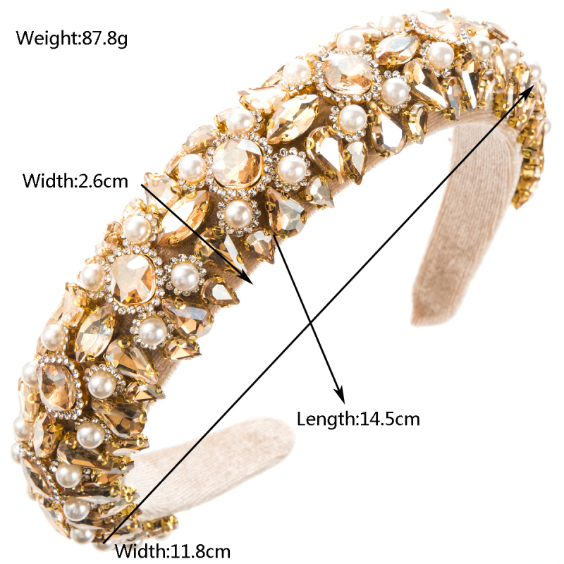 Europietiškos ir amerikietiškos retro stiliaus aksominės plaukų lankeliai, moteriški baroko stiliaus deimantiniai perlai, plataus krašto galvos juosta, „Super Flash“ kamuoliukai, plaukų aksesuarai