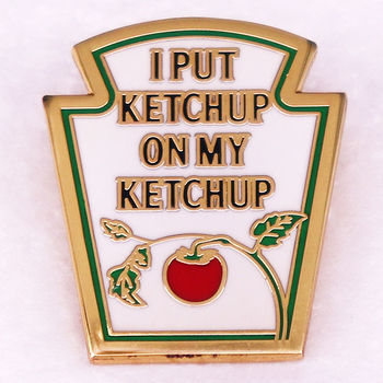 Accesorii pentru insignă cu broșă Ketchup Fun Meme